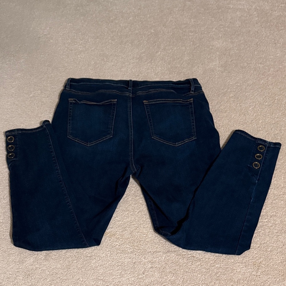 LOFT Midnight Blue Skinny Jeans - Picture 10 of 10